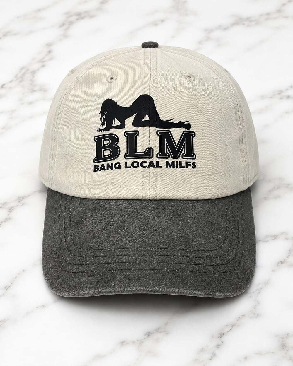 BLM Bang Local Milfs Graphic Two-Tone Baseball Cap